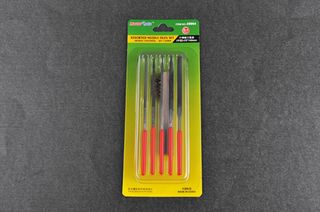 Master Tools 6pc Assorted Needle Files Set Inc Wire Brush.