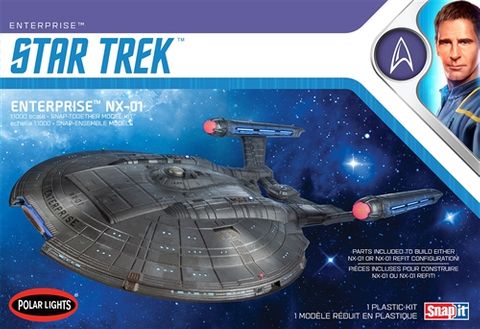 Polar Lights 1:1000 Star Trek Nx-01 Enterprise (Snap)