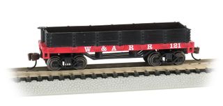 Bachmann Western & Atlantic RR #121 OldTime Gondola. N Scale