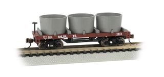 Bachmann U.S. Military RR #110 Old TimeWater Tank Car. N Scale