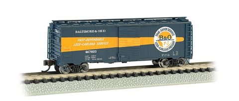 Bachmann Baltimore & Ohio Timesaver #467603 ARR 40ft Steel Boxcar. N