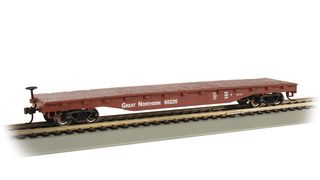 Bachmann Great Northern #65226 52ft FlatCar, Silver Series. HO Scale