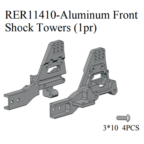 Redcat Aluminium Front Shock Towers (2)