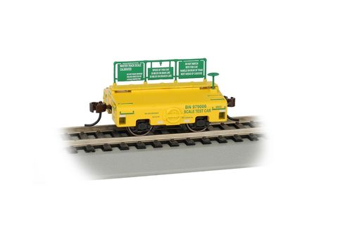 Bachmann Burlington Northern Test WeightCar ( Green/Yellow), HO Scale