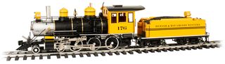 Bachmann D&RGW Bumble Bee 4-6-0 Loco w/DCC/Sound Ready, G Scale