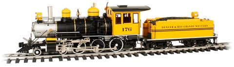 Bachmann D&RGW Bumble Bee 4-6-0 Loco w/DCC/Sound Ready, G Scale