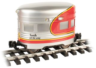 Bachmann Santa Fe Eggliner Powered TrackVehicle Indr/Outdoor G Scale