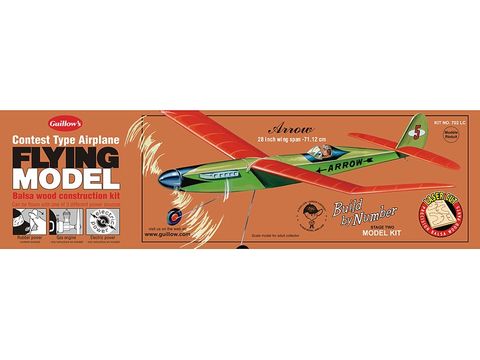 Guillows Arrow 711mm WS Laser Cut Balsa.Model Kit