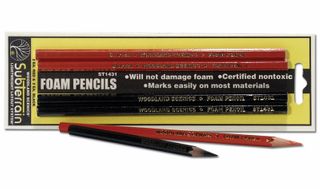 Woodland Scenics Foam Pencils (2 Red/2 Black)  *