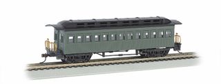 Bachmann Coach 1860-80 Era Painted, Unlettered, Green. HO Scale