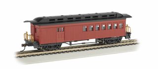 Bachmann Combine 1860-80 Era Painted, Unlettered Red, Duckbill roof HO