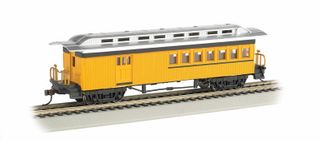 Bachmann Combine 1860-80 Painted, Unlettered Yellow, Duckbill roof, HO