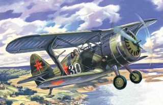 ICM 1:72 I-15BIS WWII Soviet Biplane Fighter