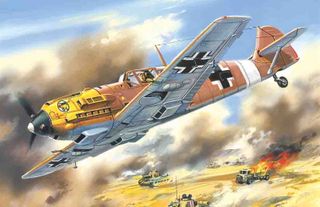 ICM 1:72 Messerschmitt Bf 109E-7/Trop WWII German Fighter