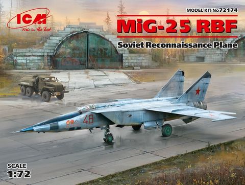 ICM 1:72 Mikoyan MIG 25RBF Soviet Recon.Aircraft