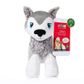 Portable North Pole Husky Plush