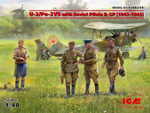 ICM 1:48 U-2/Po-2Vs W/Svt.Pilots&Gp 1943-45*