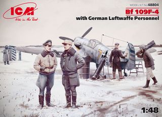 ICM 1:48 Bf 109F-4 W/ Ger. Luftwaffe Prsnnl