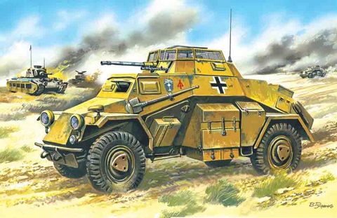 ICM 1:72 Sd.Kfz.222 German Light Armoured Vehicle