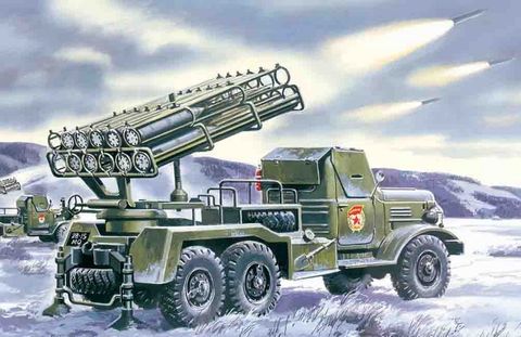 ICM 1:72 Bm-24-12 Rocket Sys On Zil-157Base