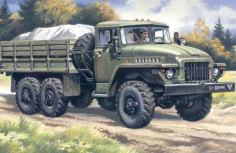 ICM 1:72 Ural-375D Army Truck