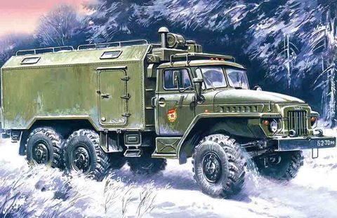 ICM 1:72 Ural-375A Command Vehicle