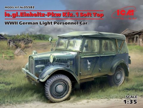 ICM 1:35 Le.Gl.Einheitz-Pkw Kfz.1 Soft Top