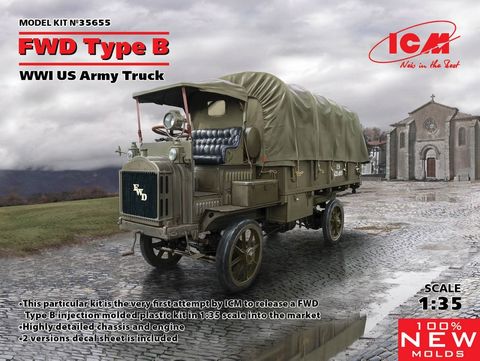 ICM 1:35 Fwd Type B Wwi Us Army Truck
