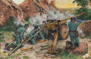 ICM 1:35 7 62 Cm Pak 36(R) W/Ger. Crew (4)