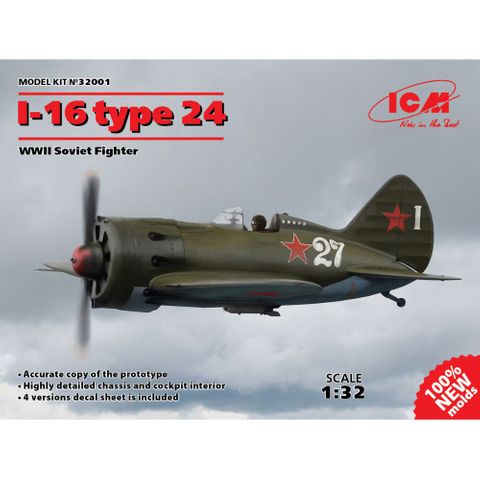 ICM 1:32 I-16 Type 24 Soviet Fighter