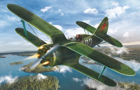 ICM 1:32 I-153 'Chaika' WWII Soviet Fighter