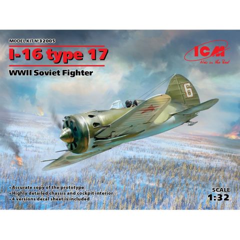ICM 1:32 I-16 Type 17 Soviet Fighter