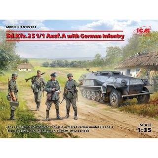ICM 1:35 Sd.Kfz.251/1 Ausf.A W/Ger. Infantry
