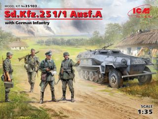 ICM 1:35 Sd.Kfz.251/1 Ausf.A W/Ger. Infantry