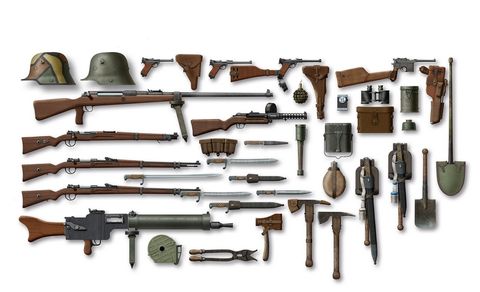 ICM 1:35 Wwi Ger. Infantry Weapon&Equip.