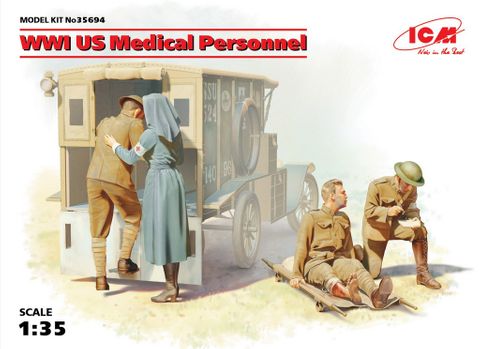 ICM 1:35 Wwi Us Medical Personnel (4)