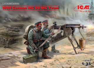 ICM 1:35 Wwi Ger. Mg08 Mg Team (2)