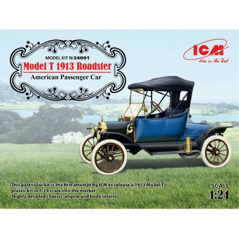ICM 1:24 Model T 1913 Roadster Usa Pass.Car