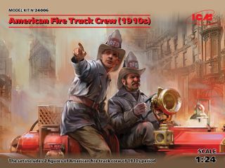 ICM 1:24 Usa Fire Truck Crew (1910S) (2)