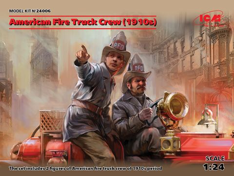 ICM 1:24 Usa Fire Truck Crew (1910S) (2)