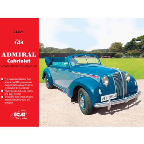 ICM 1:24 Admiral Cabriolet