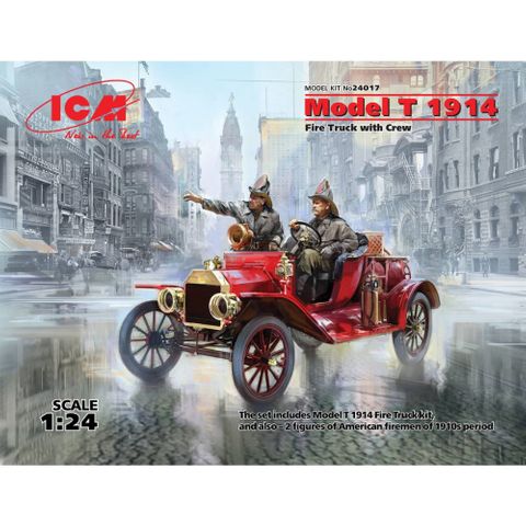 ICM 1:24 Model T 1914 Fire Truck W/ Crew