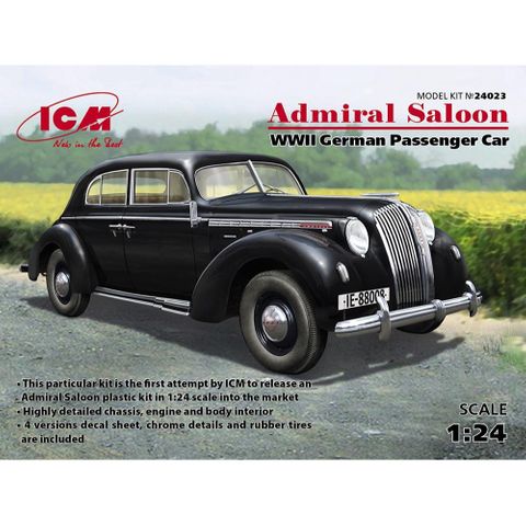 ICM 1:24 Admiral Saloon Ger. Passenger Car