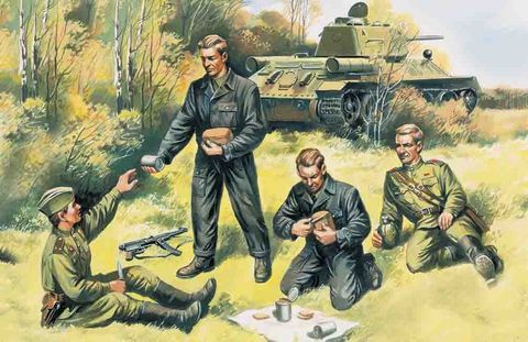 ICM 1:35 Svt. Tank Crew (1943-1945) (4)
