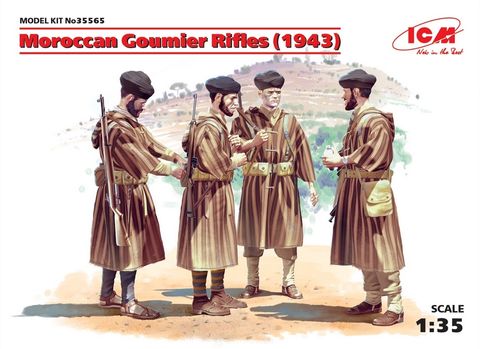 ICM 1:35 Moroccan Goumier Rifles (1943)-4