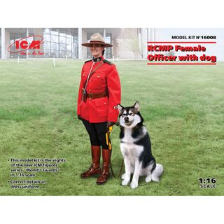 ICM 1:16 RCmp Female Officer W/ Dog
