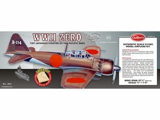 Guillows Mitsubishi Zero 1:16 Scale Laser Cut Model Kit, 705mm WS