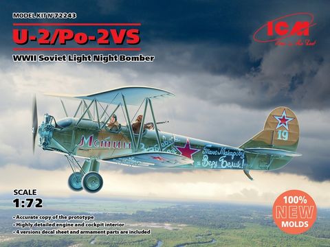 ICM 1:72 U-2/Po-2Vs Wwii Soviet Bomber