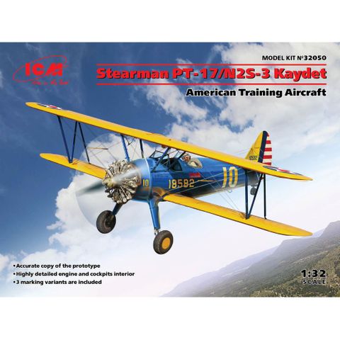 ICM 1:32 Stearman Pt-17/N2S-3 Kaydet
