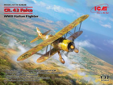 ICM 1:32 Cr. 42 Falco Wwii Italian Fighter